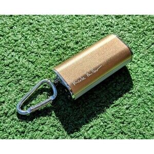 Nicole Miller Gold Lipstick/Lighter Portable Shaped USB Charging Power Bank EUC